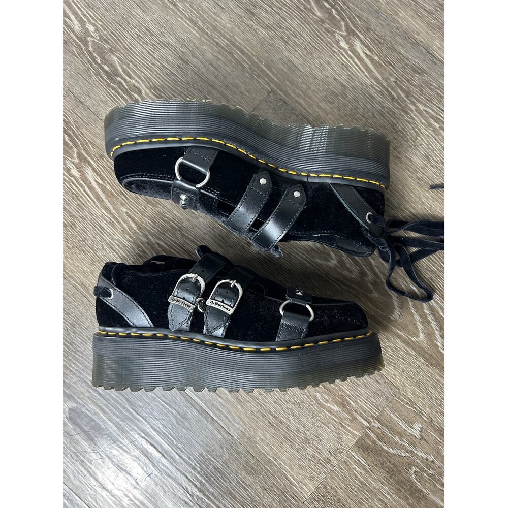 Dr. Martens Wednesday Addams Ramsay Quad Platform Mary Jane Goth Euro Grunge S 7 - Picture 4 of 7